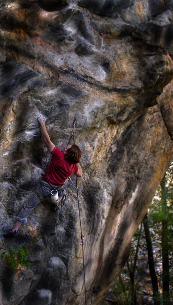 Luke Childers on-sighting "Ken T'anks at the "Armory."