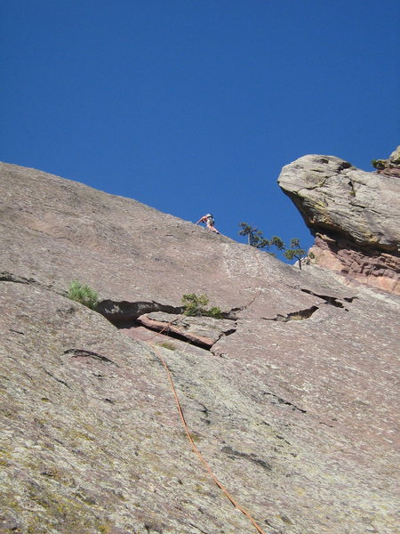 On the upper part of P2 of Smooth, about to reach the ridge of the East Ironing Board.