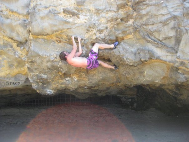 Climbing at Pirates Cove in New Port