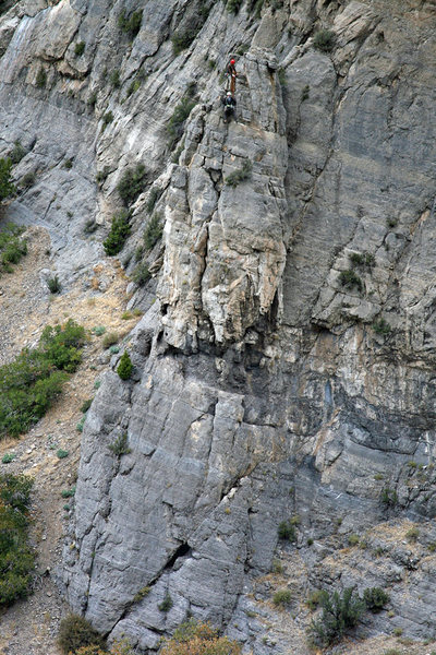 Brett and Christian on the first pitch of Squawstruck. October 3, 2009.