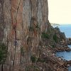 andrew seconding laceration<br>
photo: Taylor Krosbakken