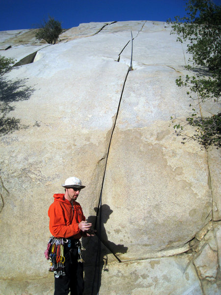 Tim at the base of Initiation Crack