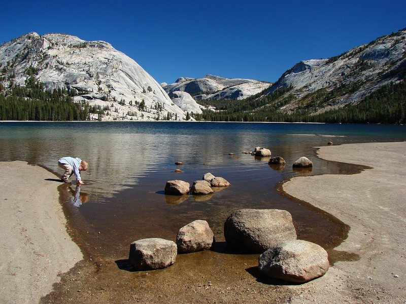 The older boy at Tenaya Lake, Tuolumne.  Sept 09.