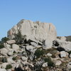 Grapevine Canyon<br>
Committee Crag with Committee Crack on the right.