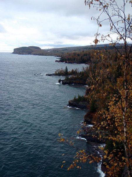 Looking out from Shovel Point to Palisade Head.