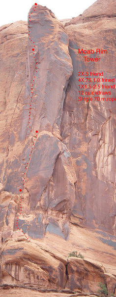 Moab Rim Tower from the main trail