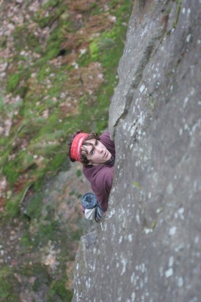 an early spring climb in Marquette, MI