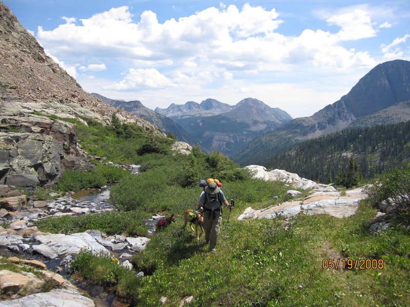 Approaching Vallecito Lake