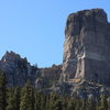 Chimney Peak from the approach trail.