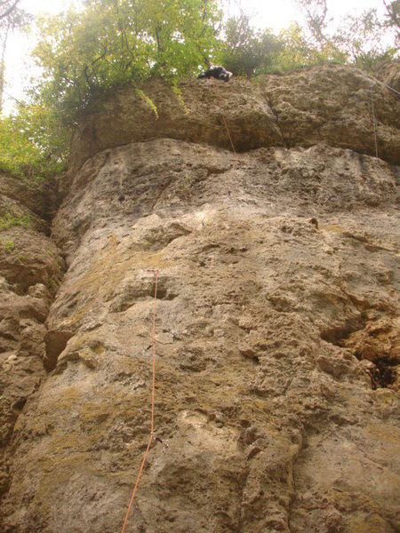 Ghost Dancer follows the orange rope.