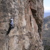 Ryan Suedkamp climbing at the Ruins.