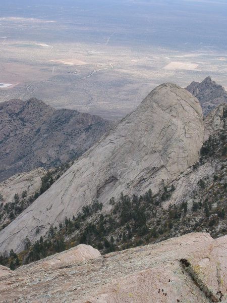 Sugarloaf as seen from the summit of Minerva's Temple.