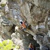 Realm of the Overhang just before the crux