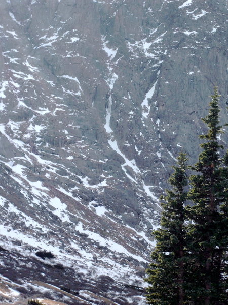 The Couloir with the upper gully hidden.