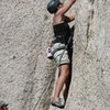 me on lead on a crack at Committee Crag<br>
