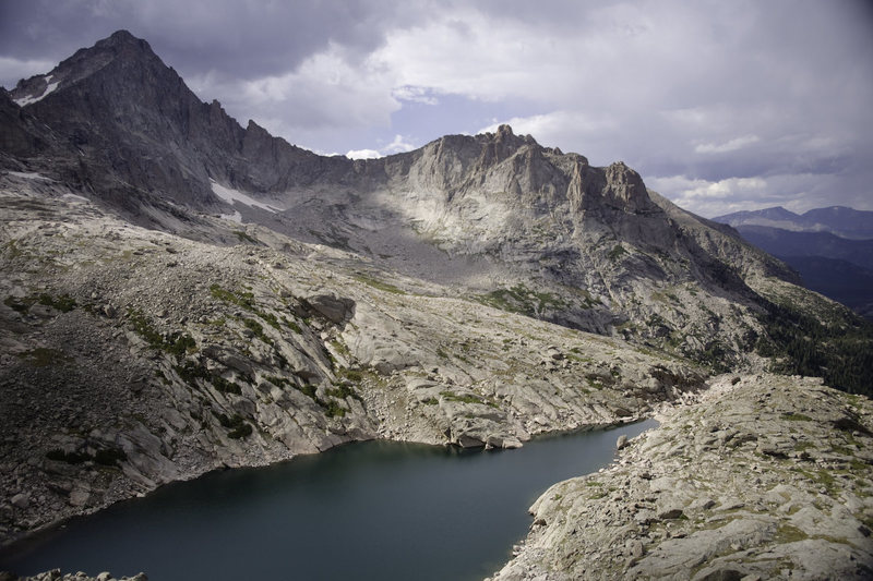 A view from the descent. 