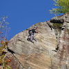 Assorted Climbing at Rumney, NH in October.