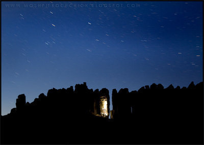 Night Climbing on The Feathers captured by friend and photographer Lacey LaDuke