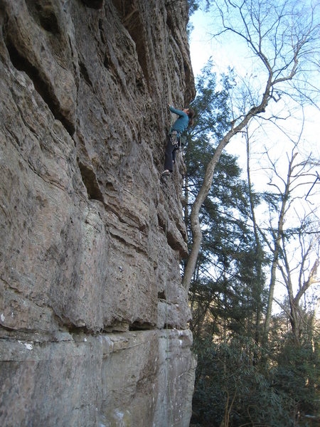 The Boneyard, with Janelle climbing "Cinderella", 5.9.