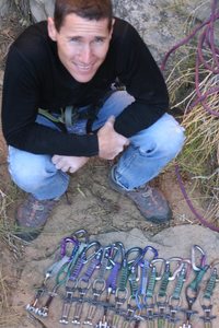 Mike with the rack he used on the third pitch