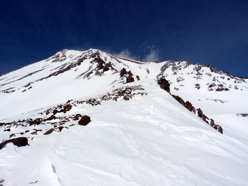 Casaval Ridge is the ridgeline on the left