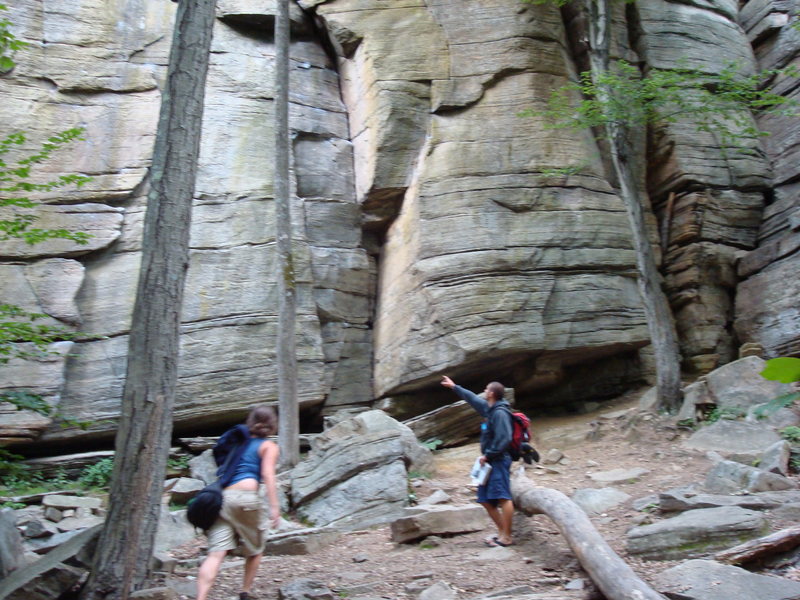 Andy and Christy below Guillotine.