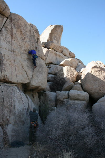 Al on a fun and wild climb.