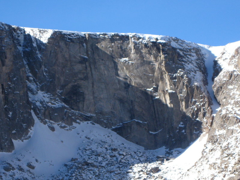 Black Wall from "The Road" in winter.