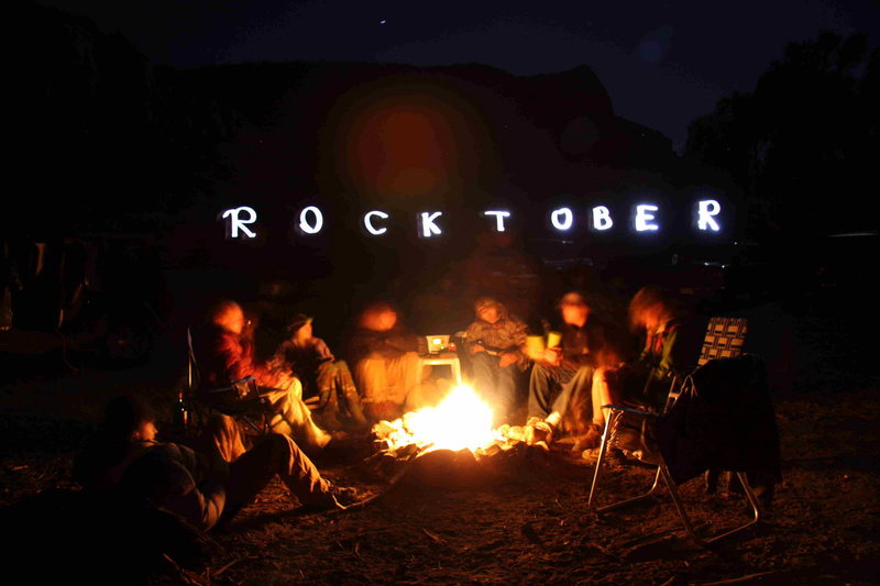Fireside shenanigans in the Creek