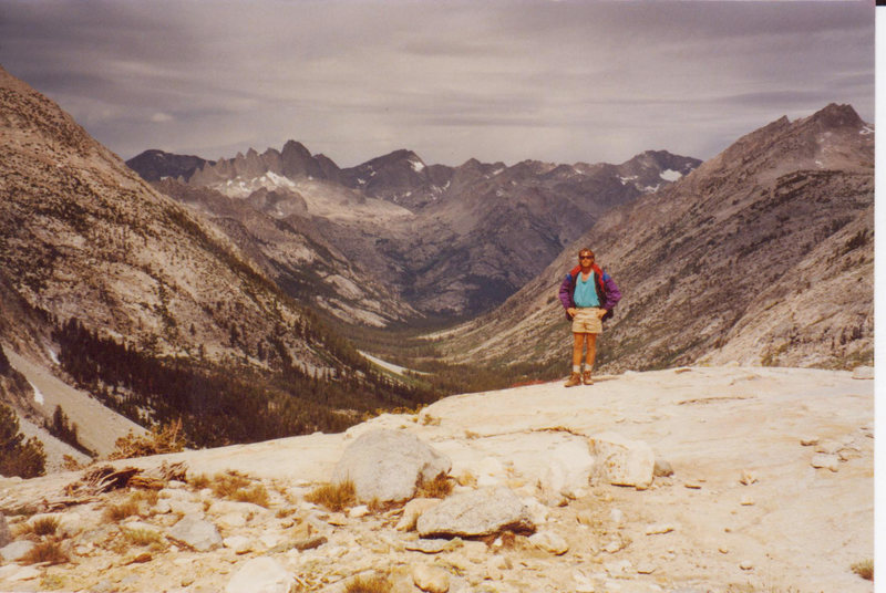 Self portrait with Evolution Valley in the background