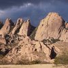 Yes, Marcy, you're right about all the awesome shots like this -- but, since I didn't see any "storm gathering" ones, I added this, from Sat. evening after the cold and wind drove me down from Peacemaker!