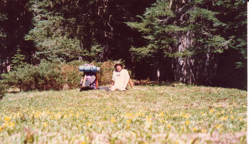 Self portrait in the Olympics, Washington.