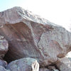 Boulder in the Monolith talus field.