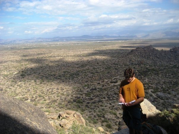 View from the base of One for the Road on the Sven Slab.