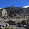 Refugio and the summit...way up there.