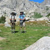 Dillon and I looking German in the Cirque of the Towers.