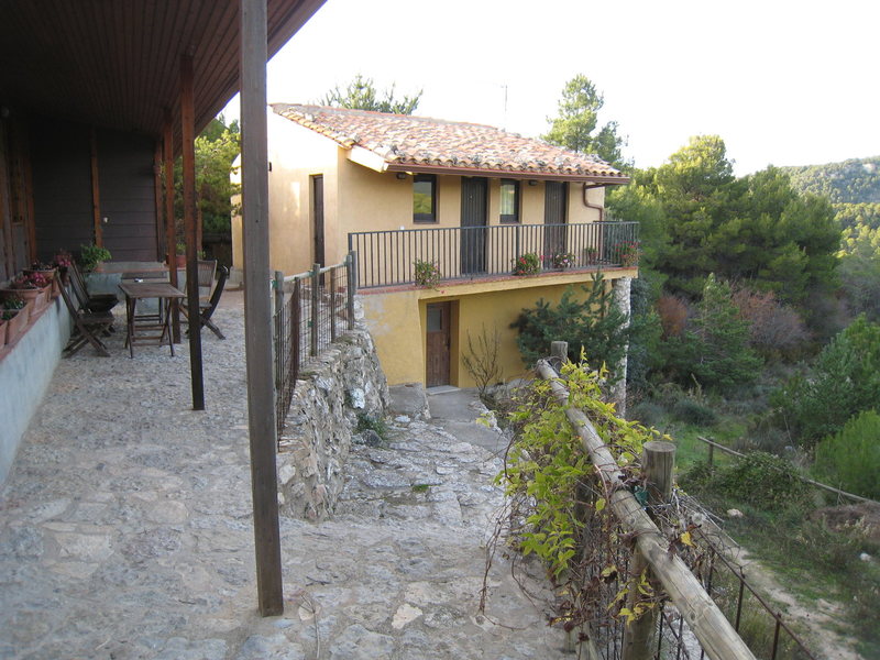 This small building hosts 3, 2-person rooms.