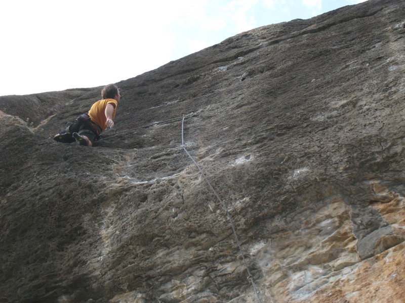 Contemplating the stellar headwall of "Anabolica".