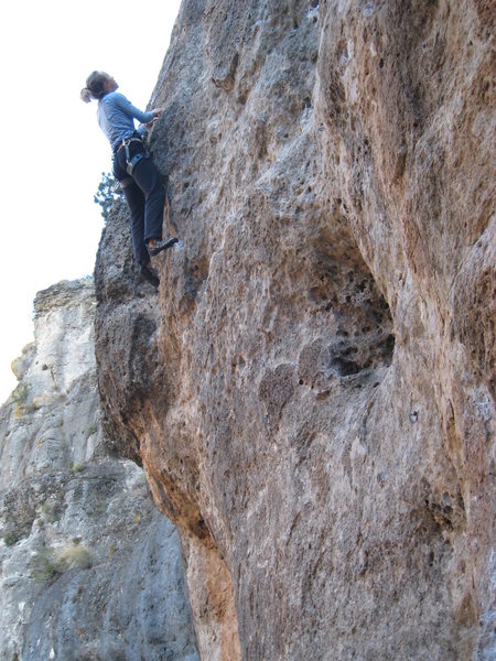 The fun, juggy mid-section of Cap Rapat.