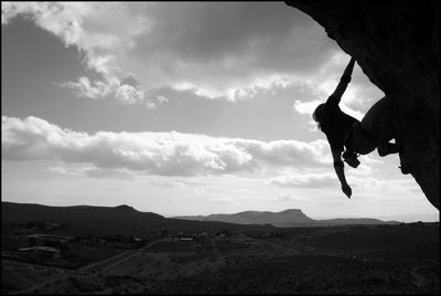 up the arete during the red rock rendezvous 08