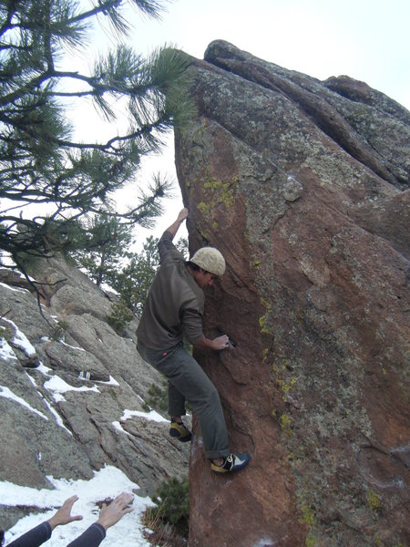 Mike B. halfway through the Southwest Corner.