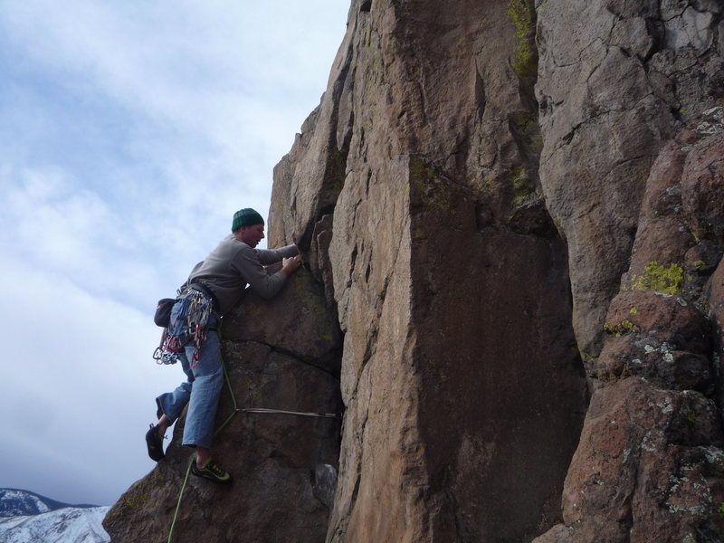 Leading a fun crack at N. Table MTN.