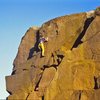 Soloing at Ilkley Quarry back in the 80s