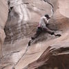 Matt in the middle of the crux