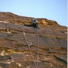 Todd Swain on the First Ascent. Photo Paul Ross