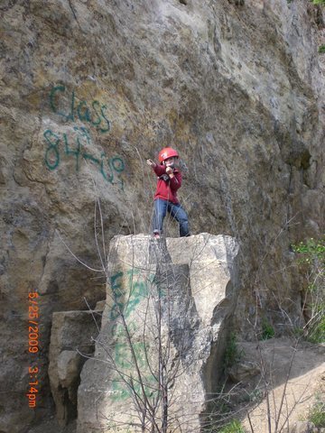 Aiden showing off his moves below The Start Of Something Good