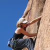 10a crack on Short Wall, Indian Cove, Joshua Tree fall 2004