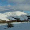 Christmas Day 2009. View from Latrigg to Blencatra. Photo Pete Armstrong
