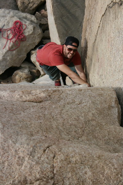 Eric on the Jam Crack. 12-27-09