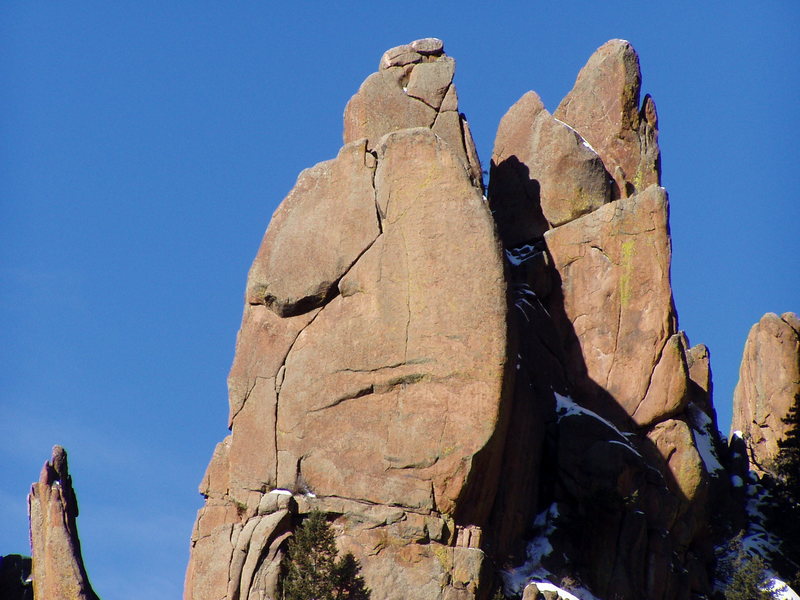 Riders follows the faint seam splitting the face right of Rip Van Winkle.